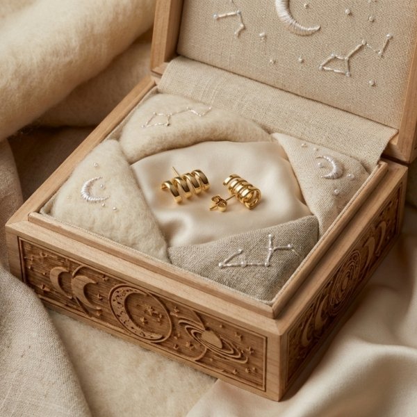 Kolczyki spirale złoto 585