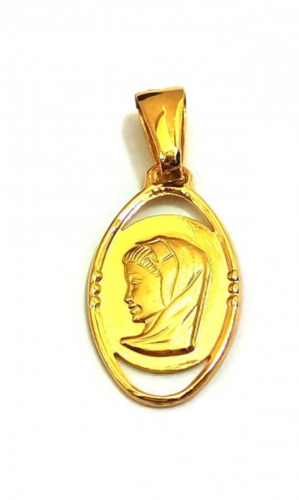 Medalik portrecik złoto 585 