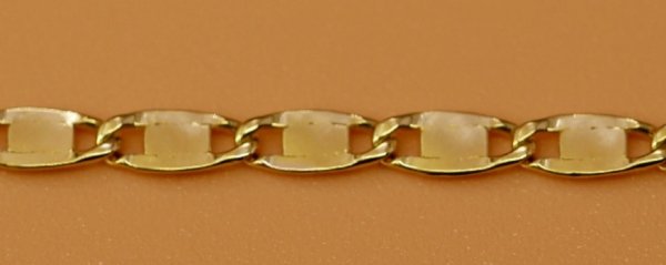 Łańcuch finezja taśma 45cm  złoto 585