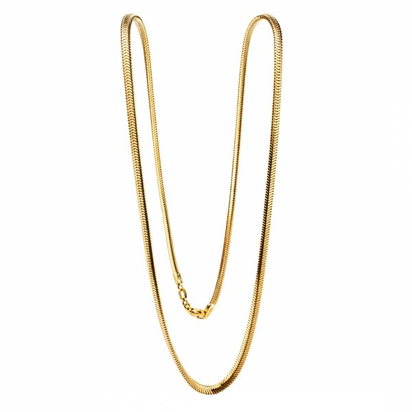 Naszyjnik taśma 50cm złoto 585