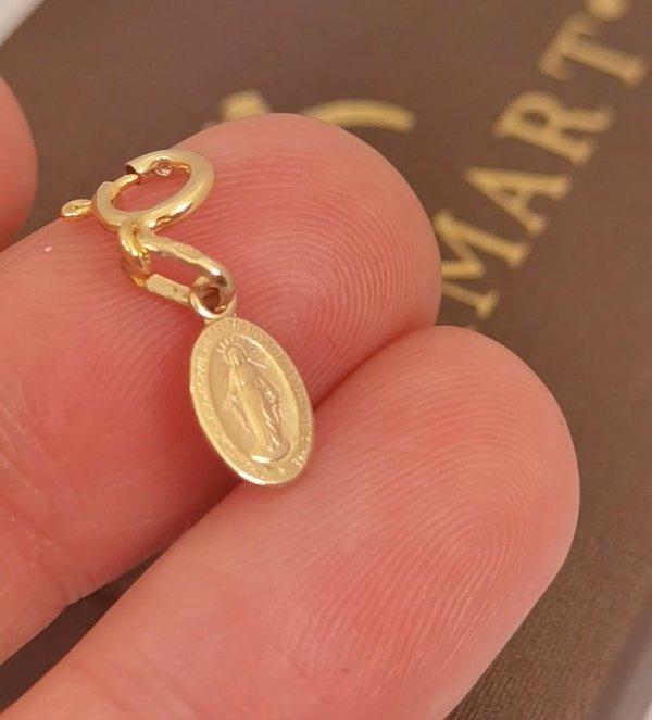  Charms medalik cudowny  przywieszka złoto 585 