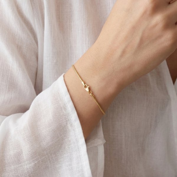 Bransoletka linka kuta złoto 585