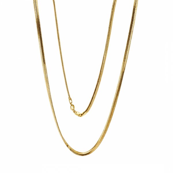 Naszyjnik taśma 50cm złoto 585