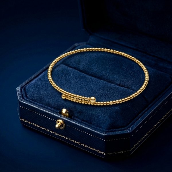 Bransoletka z motywem kul złoto 585 