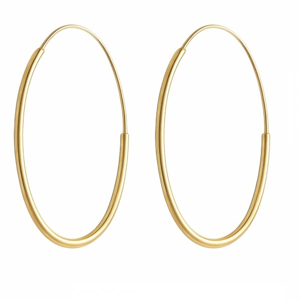 Kolczyki klasyczne owalne  złoto 585