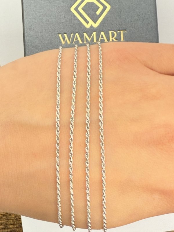 Łańcuszek korda 45cm srebro 925