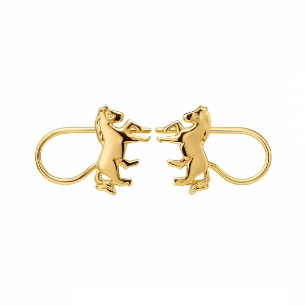 Kolczyki konie bigiel złoto 585 