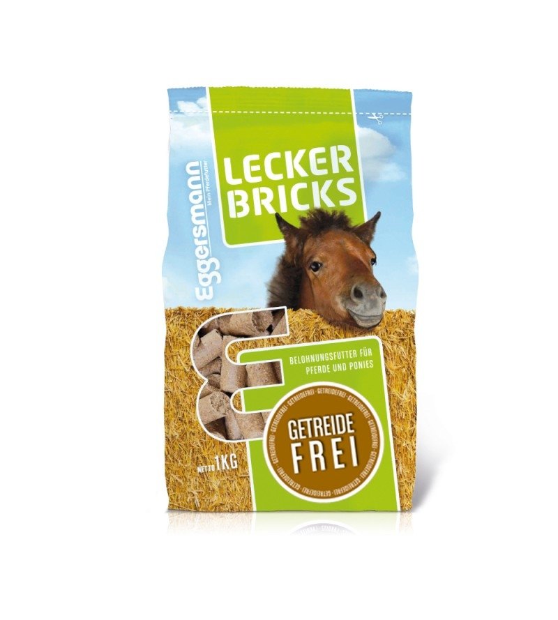 Lecker Bricks Getreidefrei- smakołyki bezzbożowe dla koni 1 kg Eggersmann