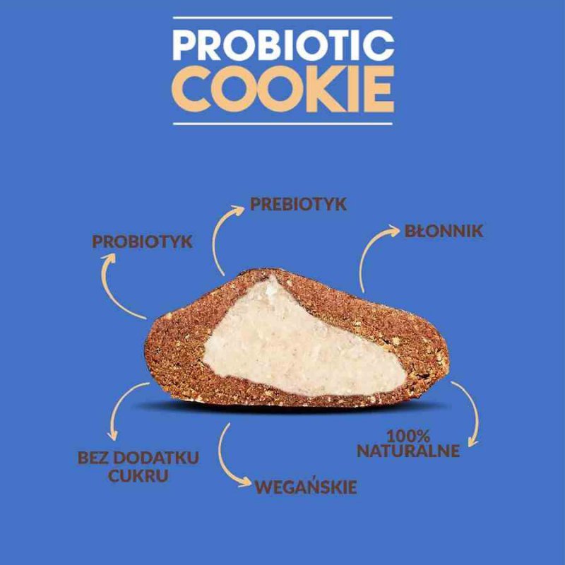 Ciasteczko Probiotic Cookie - Brownie BeRaw, 20g