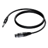 Procab CAB723/1.5 XLR female - 6.3 mm Jack male stereo 1,5 meter