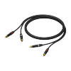 PROCAB PRA800/1 2x RCA/Cinch male - 2x RCA/Cinch male - UltraFlex™ 1 meter