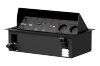 CAYMON CASY 028/B CASY In-table mount box - 8 space Black version - RAL9004