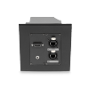 CAYMON CASY052/B CASY in-wall frame - 2 space In-wall frame - Black version