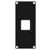 CAYMON CASY106/B Casy 1 space cover plate - 1x  Keystone adapter Black version