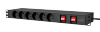 CAYMON PSR269FS/B 19 cali listwa zasilająca - French 6 x front sockets + 9 x rear sockets - D