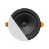  Głośnik głośniki AUDAC CENA 306/B SpringFit™ 2,5 ceiling speaker Black version - 8Ω and 100V