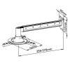  uchwyt mocowanie 
B-Tech Btech ART UCHWYT ścienny 36-58cm DO PROJEKTORA  15kg P-103 uniwersalny pełna regulacja