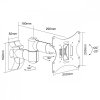 Maclean Uchwyt do telewizora  lub  monitora 23-42 cale 30 kg uniwersalny  MC-503A B czarny max vesa 200x200
