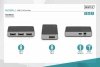 Digitus HUB/Koncentrator 4-portowy USB 2.0 HighSpeed, aktywny, czarno-srebrny