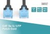 Digitus Patch cord U/UTP kat.5e PVC 0,5m czarny