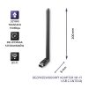 Qoltec Adapter Wi-Fi USB z anteną bezprzewodowy