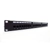 Digitus Patch panel 19 cali 24 porty, kat.6, U/UTP, 1U, wspornik kablowy, czarny (kompletny)