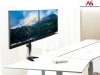 Maclean Uchwyt biurkowy do dwóch monitorów LCD MC-714 13-27 cali 8kg aluminiowy