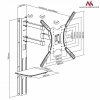 Maclean Uchwyt TV 32-55 z półką na DVD 30kg VESA 400x400 MC-772