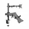  uchwyt mocowanie 
B-Tech Btech ART Uchwyt biurkowy do monitora LED/LCD 13-32 + notebooka L-24