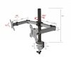 TB Uchwyt TB-MO2 do monitora dwuramienny 10-27 10kg VESA 100