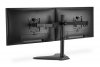 Digitus Stojak biurkowy podwójny z zaciskiem 2xLCD max. 32 cale max. Obciążenie 2x 8kg uchylno-obrotowy czarny