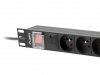 Lanberg Listwa zasilająca rack PDU 19 cali 1U 16A 8X 230V PL 2 czarna