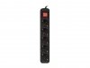 Lanberg Listwa przedłużacz 3m 5x230 c  PS1-05F-0300-BK