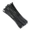 Qoltec Opaski zaciskowe wielorazowe/trytytki | 7.2*350mm | Nylon UV |   Czarne