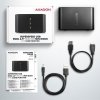 AXAGON MINI stacja dokująca ADSA-D25, USB 3.2 Gen 1 - 2x SATA 6G 2.5 SSD/HDD CLONE