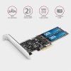 AXAGON PCES-SA4M2 Kontroler PCIe 2x wewnętrzny port SATA 6G + 2x wewnętrzny port M.2 B-key SATA, SP & LP