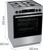 Gorenje Kuchnia gazowo-elektryczna GKS6C70XJ