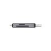 Savio Czytnik kart SD 3w1, USB-C+ USB-A 2.0+ Micro USB, AK-72