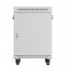 Lanberg Szafa stojąca rack 19 cali 15U 600X600 szara LCD flack pack