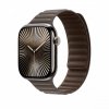 Apple Pasek karbowany magnetyczny w kolorze szarobrązowym do koperty 46 mm - rozmiar S/M