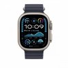 Apple Pasek Ocean w kolorze granatu do koperty 49 mm - elementy z tytanu w kolorze naturalnym