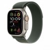 Apple Opaska Trail w kolorze zielonym do koperty 49 mm - rozmiar M/L - elementy z tytanu w kolorze naturalnym