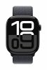 Apple Watch Series 10 GPS + Cellular, koperta 46 mm z aluminium w kolorze onyksu z opaską sportową w kolorze atramentowym