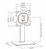 Techly Stojak TV 23-43 cali 40kg skrętny