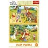 Trefl Puzzle 2x24 elementy Kubuś Puchatek Dzień w ogrodzie