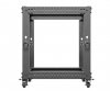 Lanberg Open rack 19 cali 12U 600x600-1100 regulowany czarny