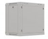 Lanberg Szafa instalacyjna rack wisząca 19 cali 9U 540x350 szara drzwi przeszklone ( flat pack)
