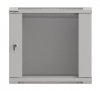 Lanberg Szafa instalacyjna rack wisząca 19 cali 9U 540x350 szara drzwi przeszklone ( flat pack)