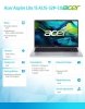Acer Laptop Acer Aspire Lite 15 AL15-32P-C0AW Celeron N4500, 15.6 FHD IPS, 8GB, 256GB SSD, No OS, Pure Silver