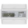 Qoltec Trójfazowy dwukierunkowy elektroniczny licznik | miernik zużycia energii na szynę DIN | 400V | 100A | LCD | 4P